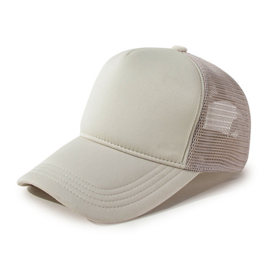 5 panels mesh back trucker cap